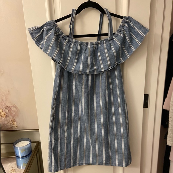 J.Crew Blue and White Striped Sundress - Picture 1 of 6